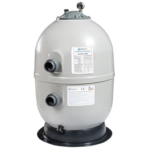 Фильтр AquaViva MS640 (16m3/h, 640mm, 275kg, 2,5 бар, бок, 2″) Фильтры AquaViva купить у завода-изготовителя | Аквапласт