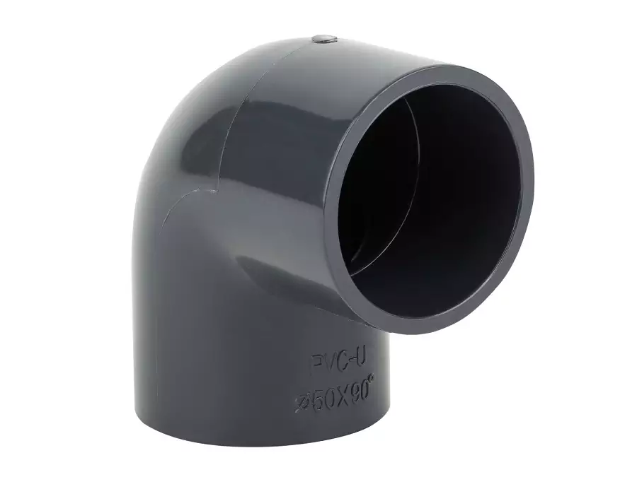 Отвод ПВХ 50мм/90° Фитинг ПВХ (НПВХ) для труб под клеевое соединение AquaViva купить у завода-изготовителя | Аквапласт