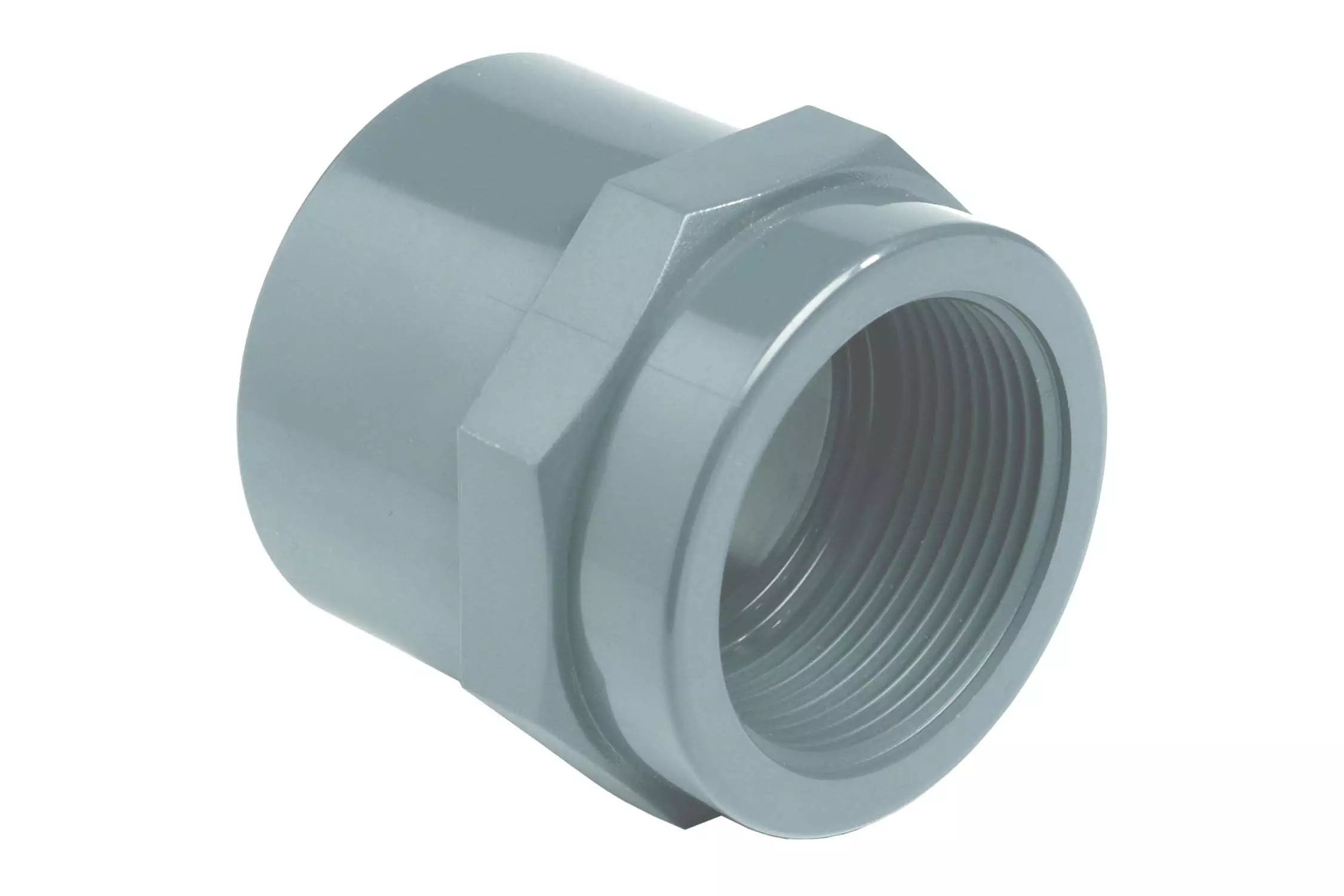 Муфта переходная ПВХ EFFAST RGRMAG с внутр. резьбой Фитинги Effast для НПВХ труб под клеевое соединение купить у завода-изготовителя | Аквапласт