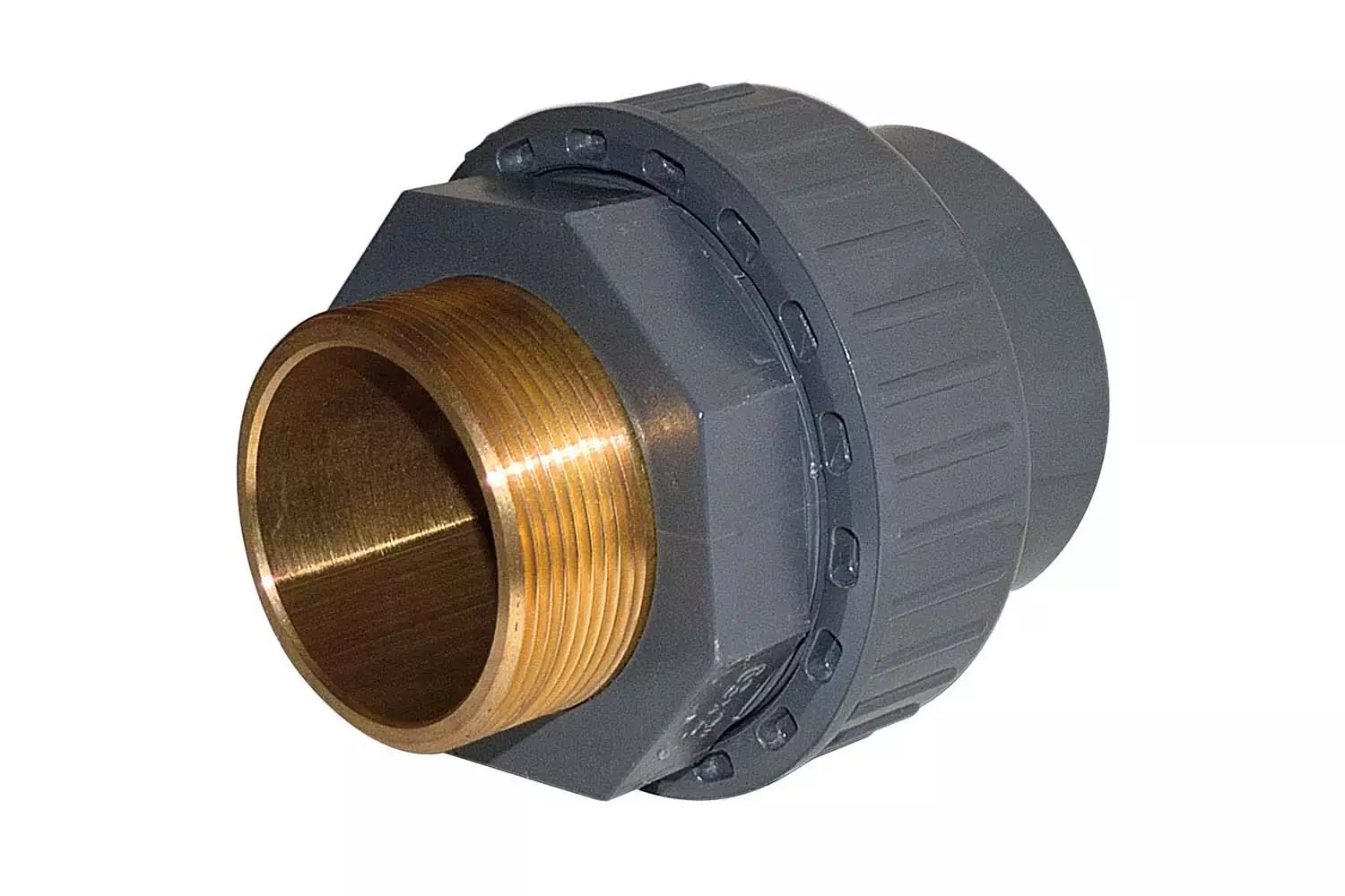 Муфта переходная ПВХ EFFAST RGRBND с наруж. резьбой (латунь) Фитинги Effast для НПВХ труб под клеевое соединение купить у завода-изготовителя | Аквапласт