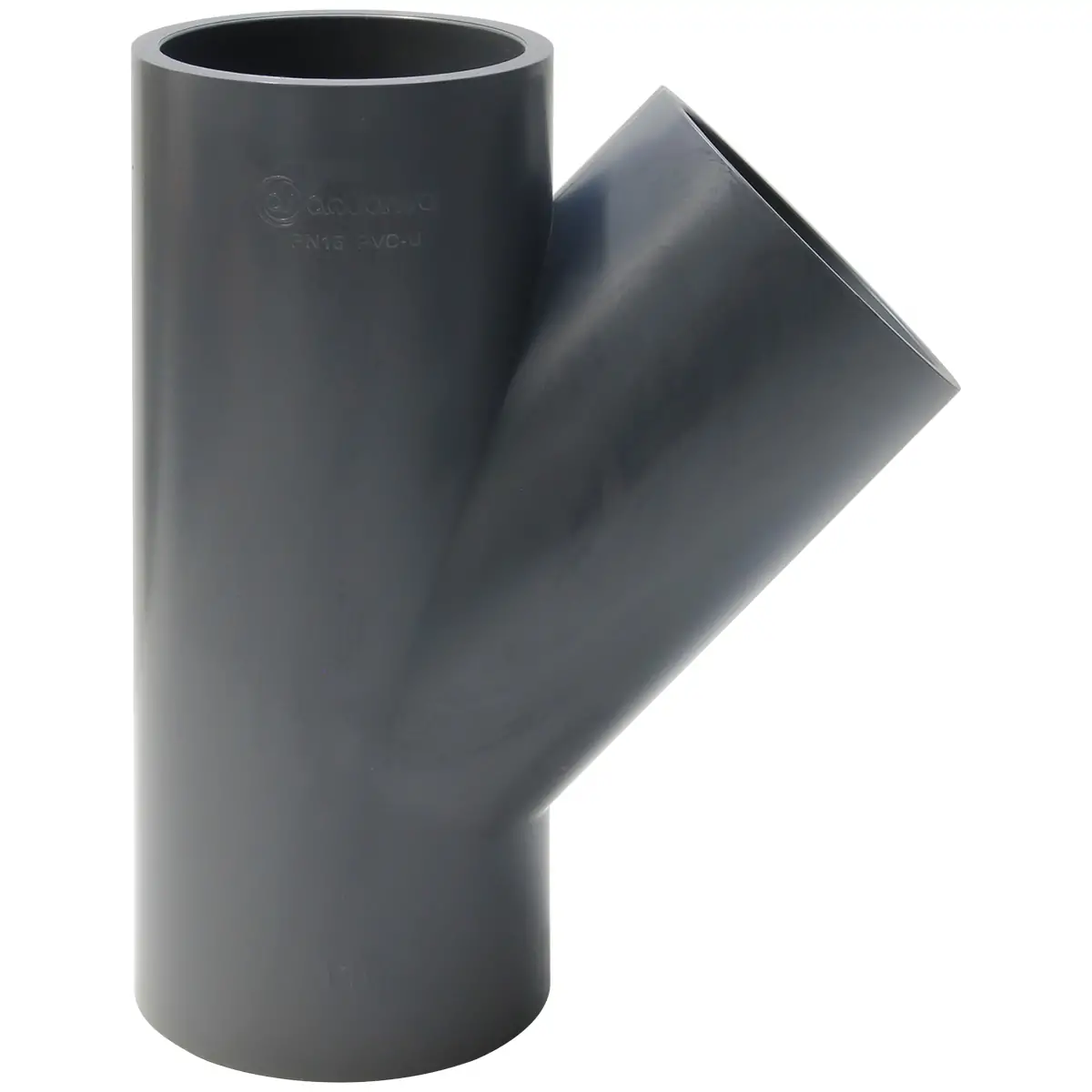 Тройник клеевой 45° PN16 AQUAVIVA Фитинг ПВХ (НПВХ) для труб под клеевое соединение AquaViva купить у завода-изготовителя | Аквапласт