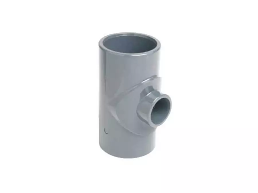 Тройник клеевой 90° редукционный EFFAST d110x63мм (RDRTRD110G) Фитинги Effast для НПВХ труб под клеевое соединение купить у завода-изготовителя | Аквапласт