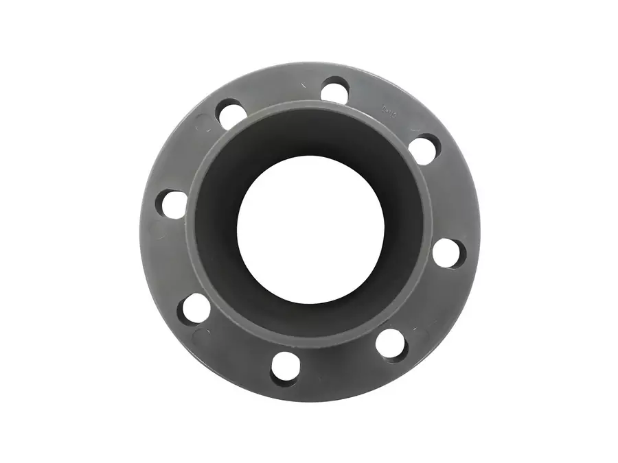 Патрубок гладкий с фланцем ПВХ Фитинги AquaViva для НПВХ труб под уплотнительное кольцо купить у завода-изготовителя | Аквапласт 2