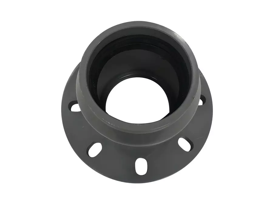 Патрубок раструбный с фланцем ПВХ Фитинги AquaViva для НПВХ труб под уплотнительное кольцо купить у завода-изготовителя | Аквапласт 2