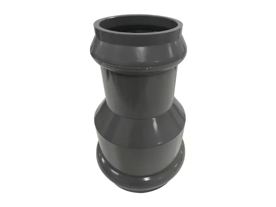 Патрубок переходной двухраструбный Фитинги AquaViva для НПВХ труб под уплотнительное кольцо купить у завода-изготовителя | Аквапласт 2