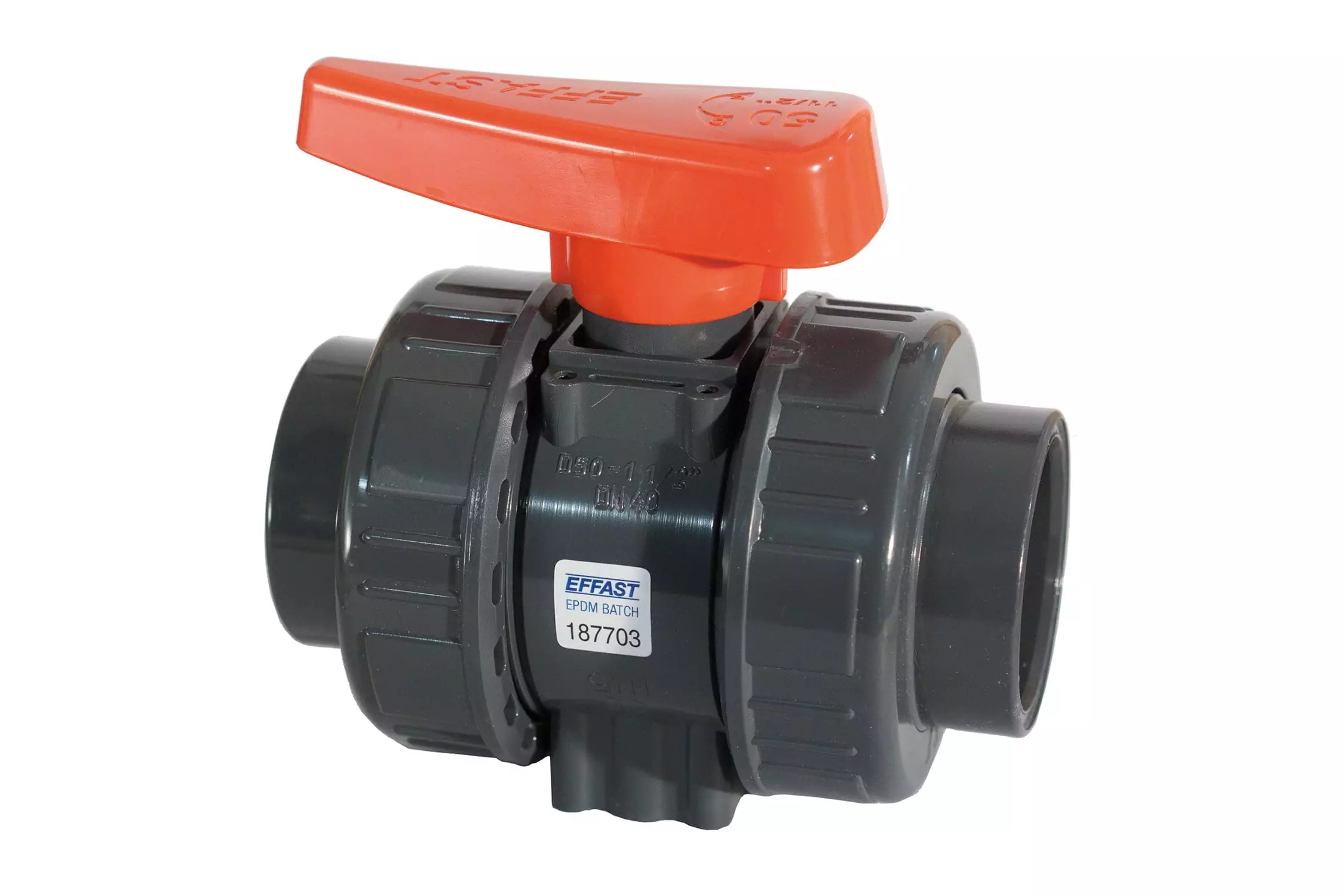 Кран шаровый EFFAST BDRBK1D с муфтовым окончанием, уплотнение FPM Запорная арматура НПВХ купить у завода-изготовителя | Аквапласт