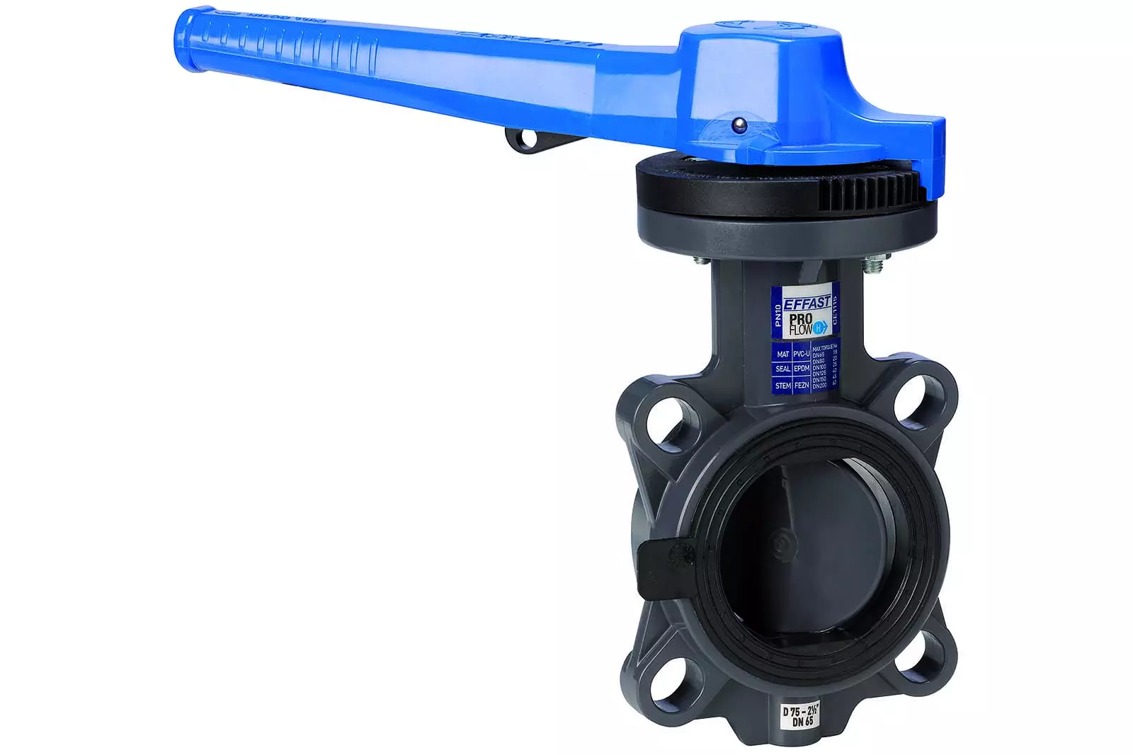 Дисковый затвор ПВХ ProFlow «Serie H» EFFAST FDRPFH Запорная арматура НПВХ купить у завода-изготовителя | Аквапласт