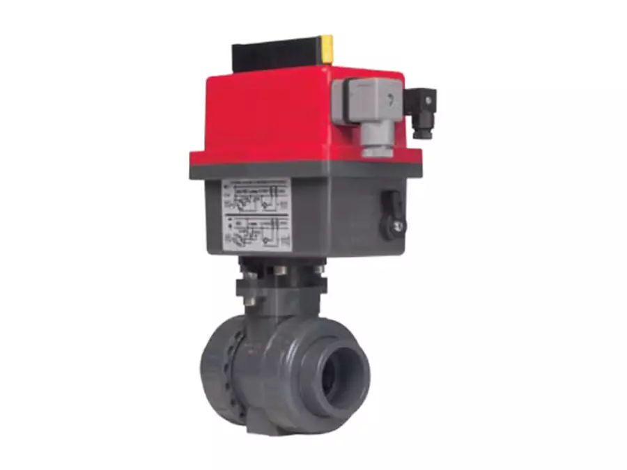 Кран шаровый EFFAST d25 мм (BDREBK1YA025V) с электроприводом PTFE/FPM Запорная арматура НПВХ купить у завода-изготовителя | Аквапласт