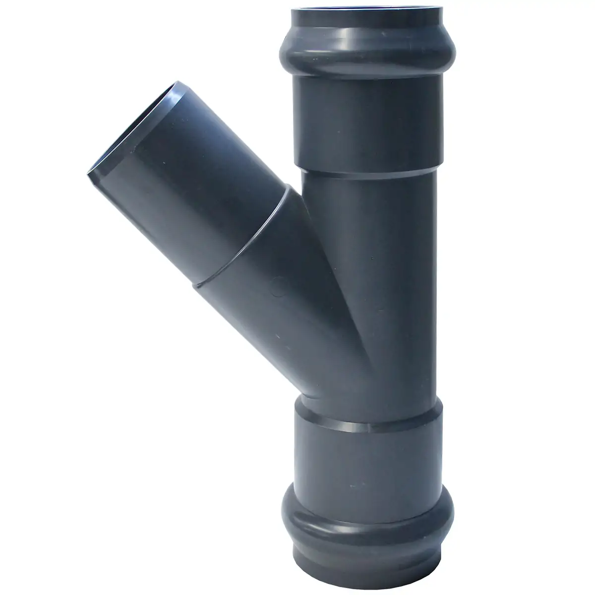 Тройник 45° ПВХ Aquaviva раструбный Фитинги AquaViva для НПВХ труб под уплотнительное кольцо купить у завода-изготовителя | Аквапласт