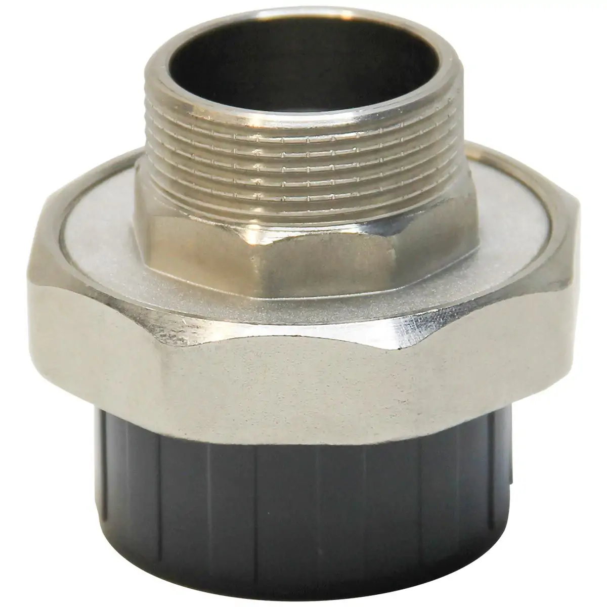 Муфта разборная переходная ПВХ/латунь НР AQUAVIVA Фитинг ПВХ (НПВХ) для труб под клеевое соединение AquaViva купить у завода-изготовителя | Аквапласт