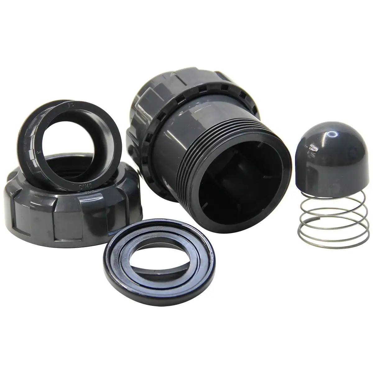 Обратный клапан шаровый ПВХ Aquaviva с муфтовым окончанием Запорная арматура НПВХ купить у завода-изготовителя | Аквапласт 2